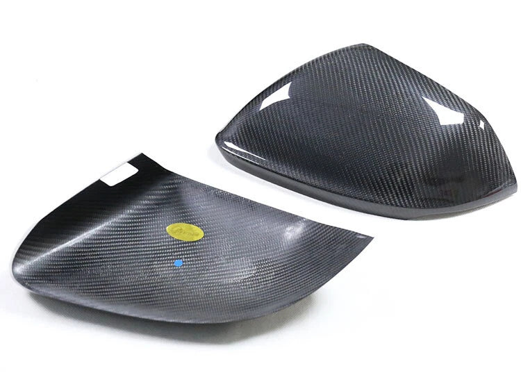 Real Carbon Fiber Side Wing Rearview Mirror Cover Trim For Audi Q8 2020-2022
