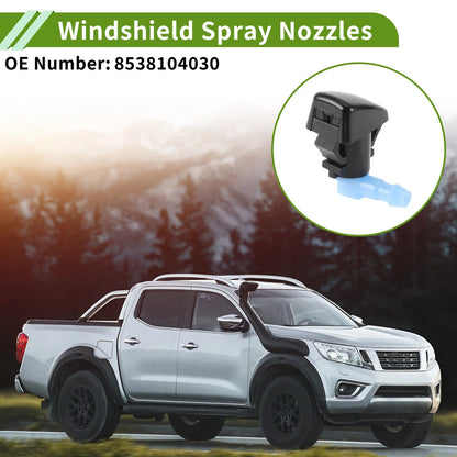 Windshield Washer Nozzle w/ Hose Connector 1 x Set for Toyota
