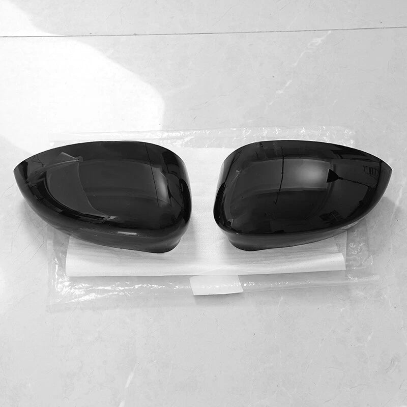 Glossy Black Left & Right Mirror Covers for Fiat 500 (2007-2019)