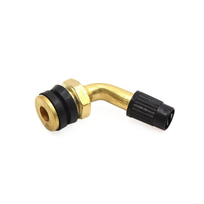 Brass Bent Angled Tubeless Tyre Valve Stem Adapter 4pcs for Motorcycle Scooter