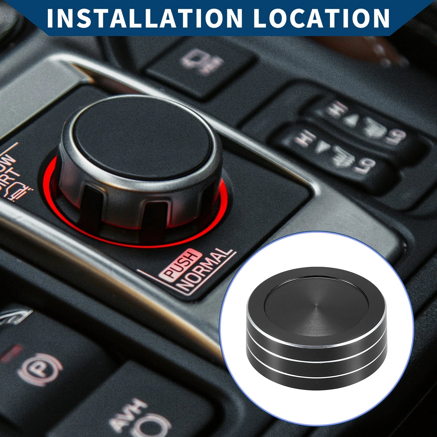 Gear Shift Knob Cover for Subaru Forester (2019-2022) Black 1 Pcs