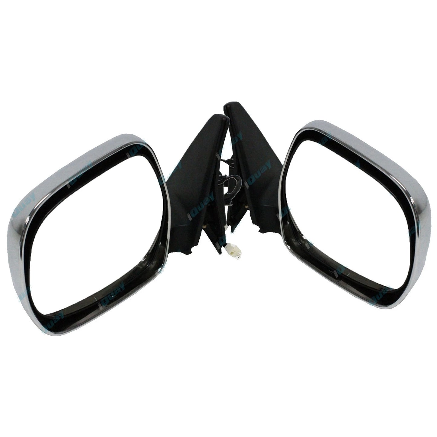 LH+RH Chrome Electric Mirrors for Toyota Landcruiser Prado 120 Series '02-'09