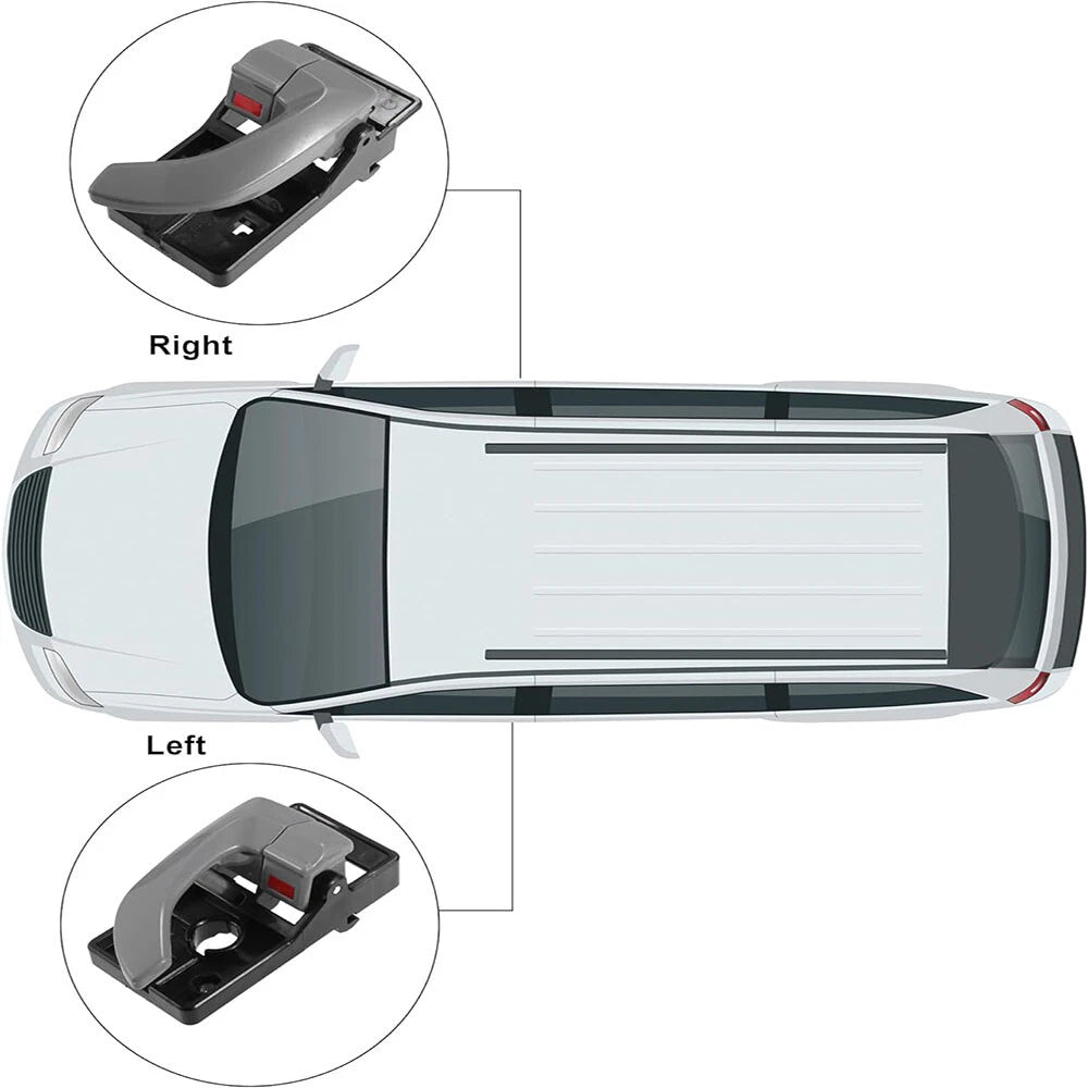 Interior Door Handles Gray for Hyundai Tucson (2005-2009)