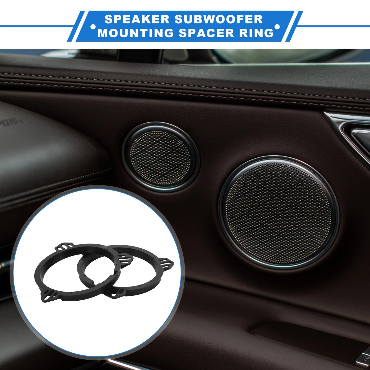 2 x Speaker Spacer Ring Tweeter Adapter for Scion XA 6.5'' (2004–2009)