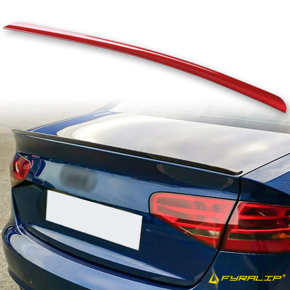 Red Boot Lip Spoiler for Audi A4 B8.5 Sedan (2012-2015)