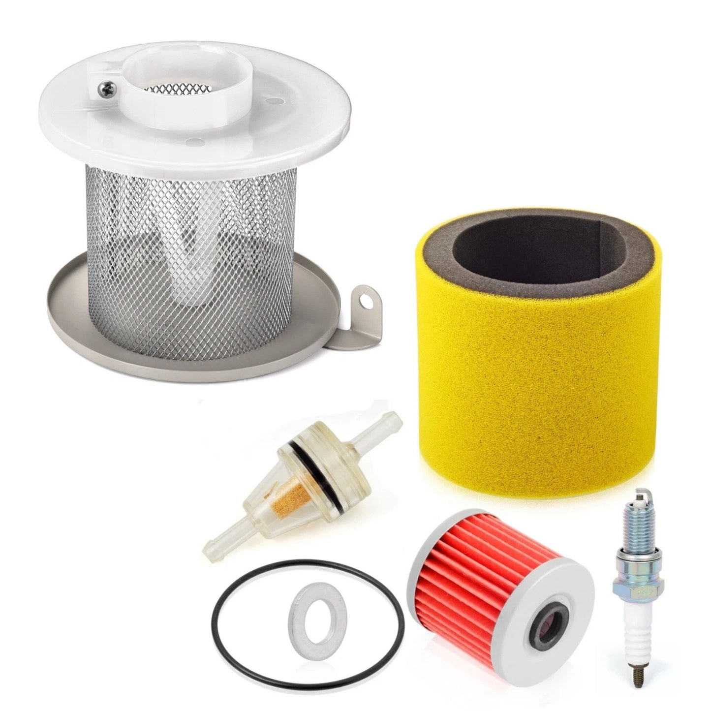 Air Filter Oil Filter Spark Plug Kit for Kawasaki Bayou 220/250/300