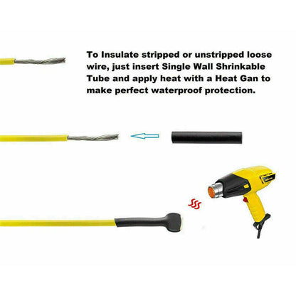 Solder Seal Sleeve Heat Shrink Butt Wire Connectors 350-800x Waterproof