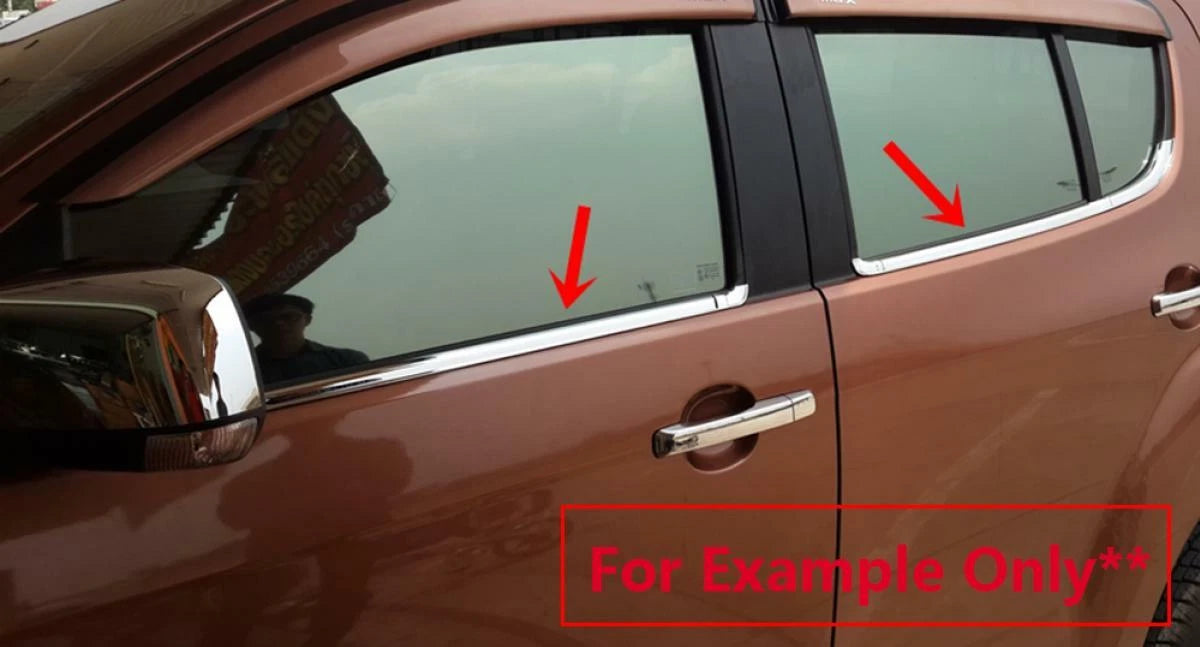4 x Door Chrome Window Sill for Isuzu D-Max Dmax (2020)