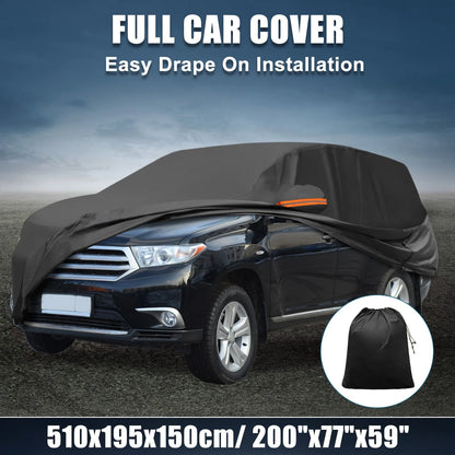 Waterproof 210D-PU Oxford Car Cover for Toyota Highlander (2001-2023)