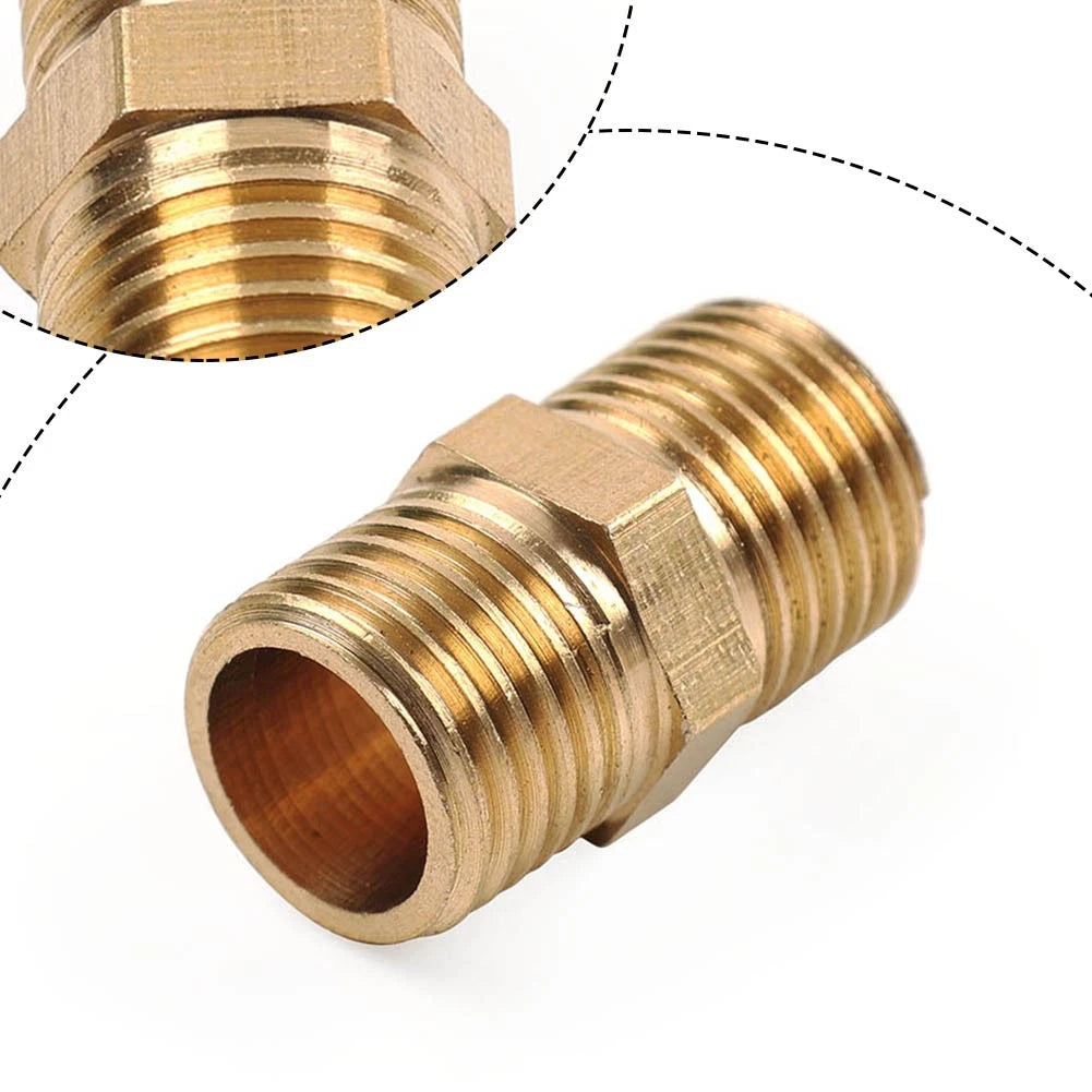 Brass G 1/4 Male to G 1/4 Male Adapter Pipe Fitting for Various Applications