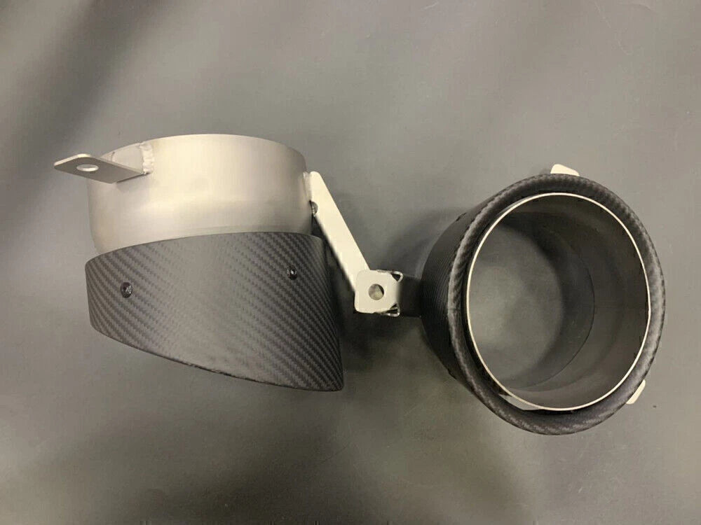 Rear Exhaust Tips 2 x Carbon Fiber for Audi R8 (2013-2015)