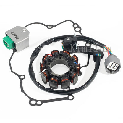 Stator Coil, Regulator Rectifier, Gasket for Kawasaki KLX450A 2008, KLX450R 2012-2019