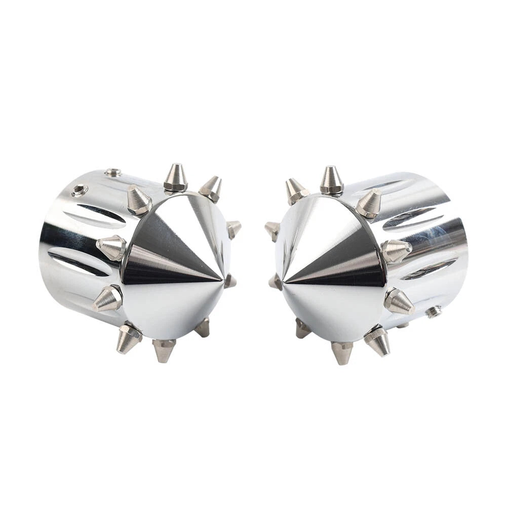 CNC Cut Front Axle Cap Nut Covers for Harley Touring Road King Street Glide (2009-2023)