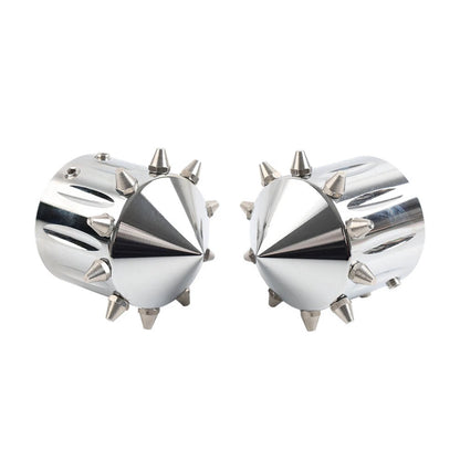 CNC Cut Front Axle Cap Nut Covers for Harley Touring Road King Street Glide (2009-2023)