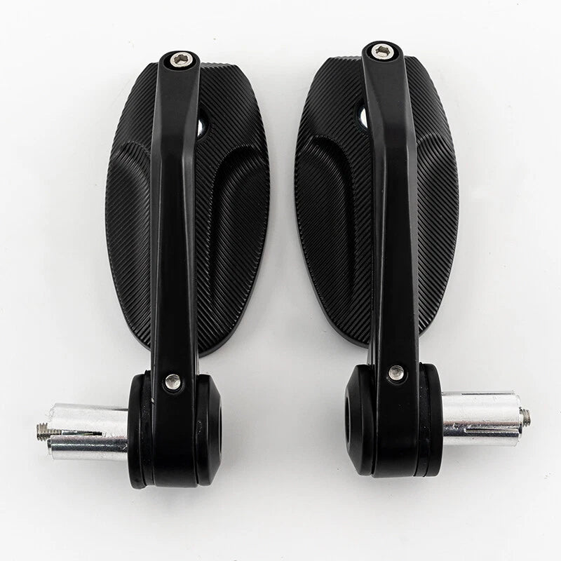 7/8" Motorcycle Bike Handle Bar End Rearview Side Mirrors for Universal Models