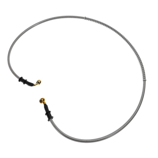 130cm Motorcycle Brake Clutch Oil Hose Line Silver Tone