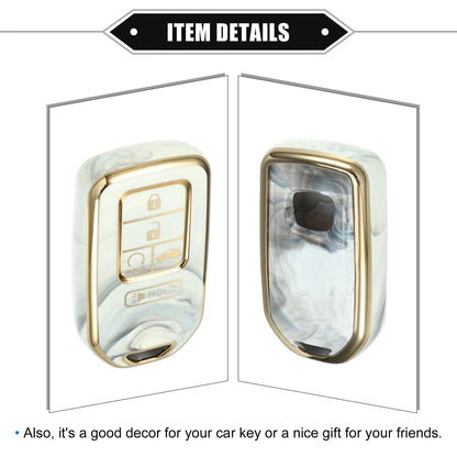 Key Fob Cover 5 Button for Honda Accord