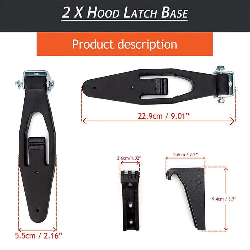 Hood Latch Base Strap for Kenworth T300 T600 T800 W900 Peterbilt 377 378