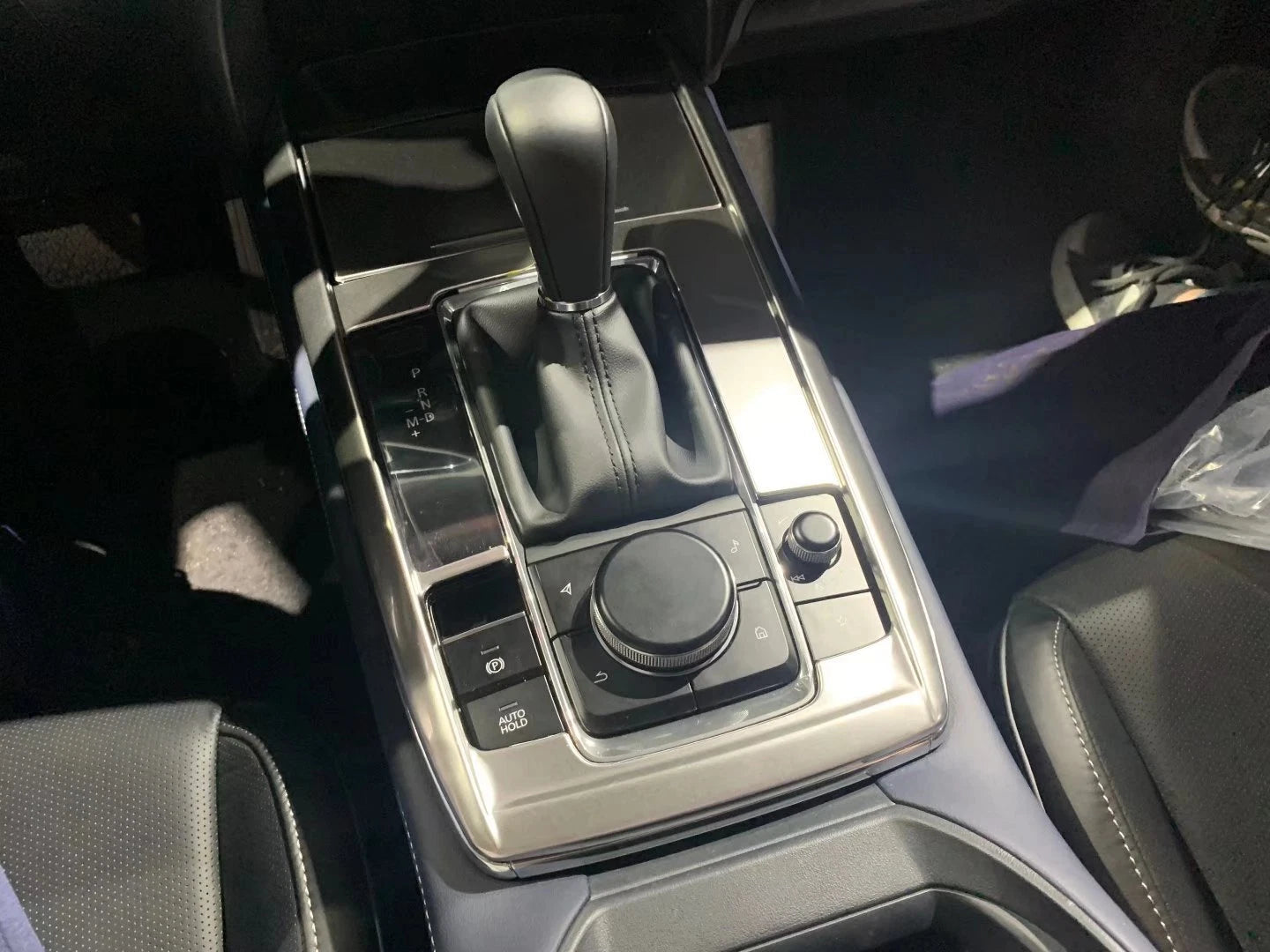 Stainless Steel Gear Shift Panel Cover for 2020-2023 Mazda CX-30 CX30