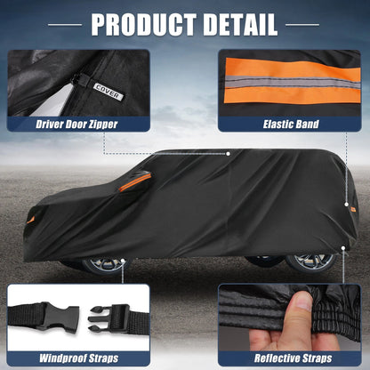 Waterproof 210D-PU Oxford Car Cover for Kia Soul (2009-2024) Black