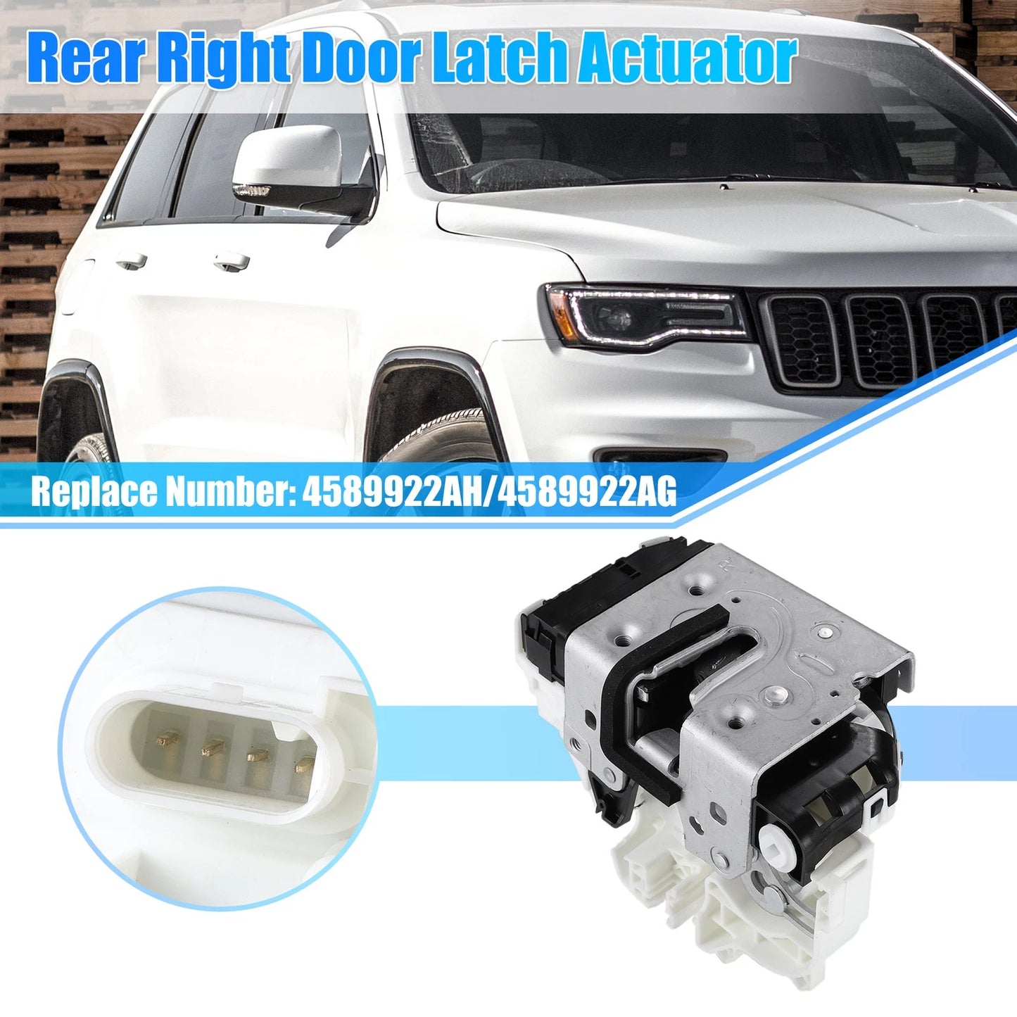 Power Door Lock Actuator Rear Right for Dodge Durango Jeep