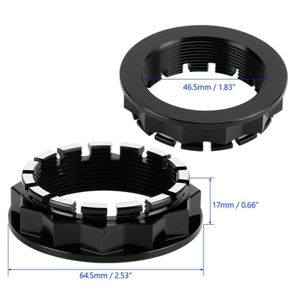 M48 Rear Wheel Lug Nut - Black for Ducati Multistrada 1200-1260 (2010-2020)