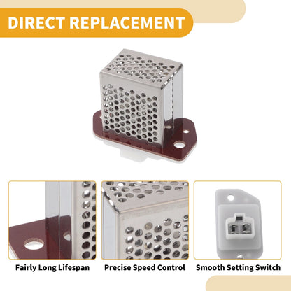 Blower Motor Resistor for HVAC - Compatible with Various Models