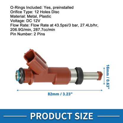 Fuel Injector 6 Pcs for Toyota Camry 2007–2011