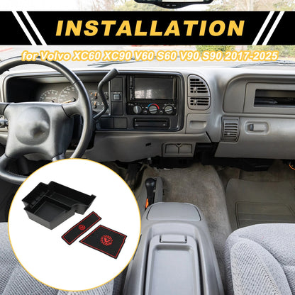 Center Console Organizer Tray for Volvo XC60 XC90 V60 S60 V90 (2017-2025)