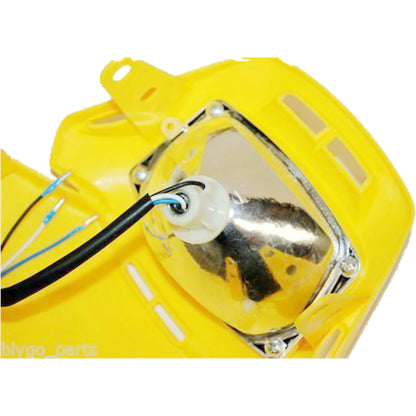 Yellow Headlight Lamp & Strip for PIT Trail Dirt Motorcycle Bike