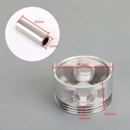 Piston Complete Kit 54.2mm +0.50 for Yamaha XC 150 E I Cygnus (1992-1997)