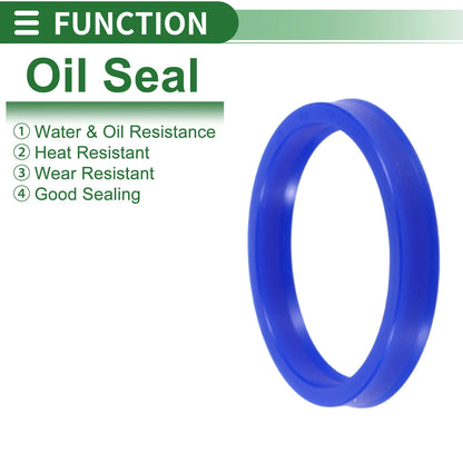 Oil Seal Rotary Shaft Seal TPU 60x70x10mm High Pressure Blue 5 Pcs