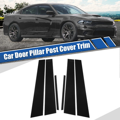 Glossy Black Car Door Window Pillar Posts Covers for Dodge Charger (2011-2021)