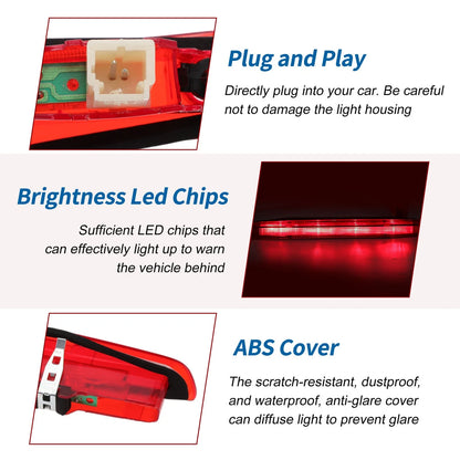 Red LED Third Brake Light for Nissan Qashqai (2008-2014)