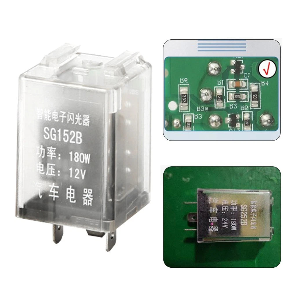 3-Pin Car LED Light Flasher Relay for Turn Signal Control