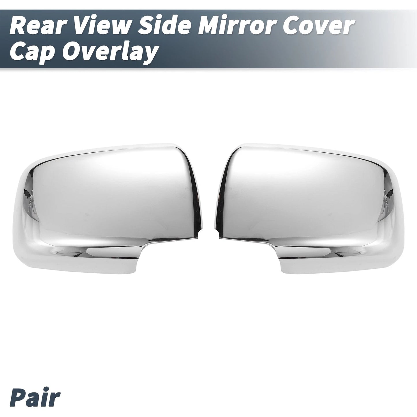 Chrome Plated Rearview Mirror Cover for Nissan X-Trail Rogue (2008-2013)