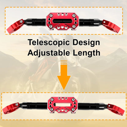 Motorcycle Balance Handle Bar Extender Bracket 260mm Center Hole Red for Bike