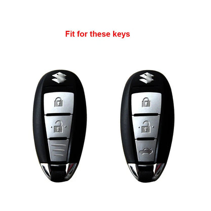 Red Key Silicone Shell FOB Cover Fit For SUZUKI SX4 Swift Vitara S-CROS
