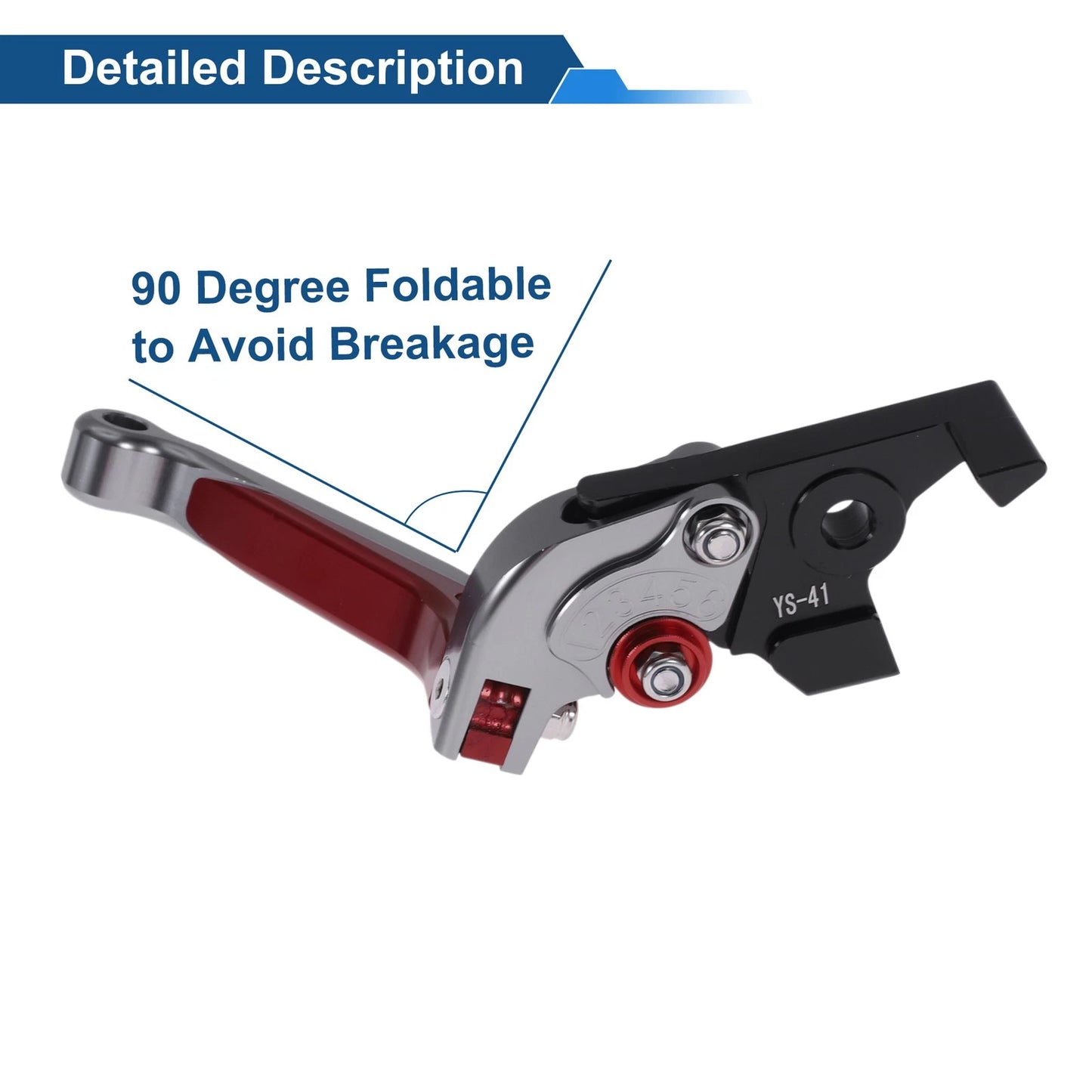 Adjustable Brake Clutch Levers for Suzuki GSXR150 (2017-2020) - Titanium Red