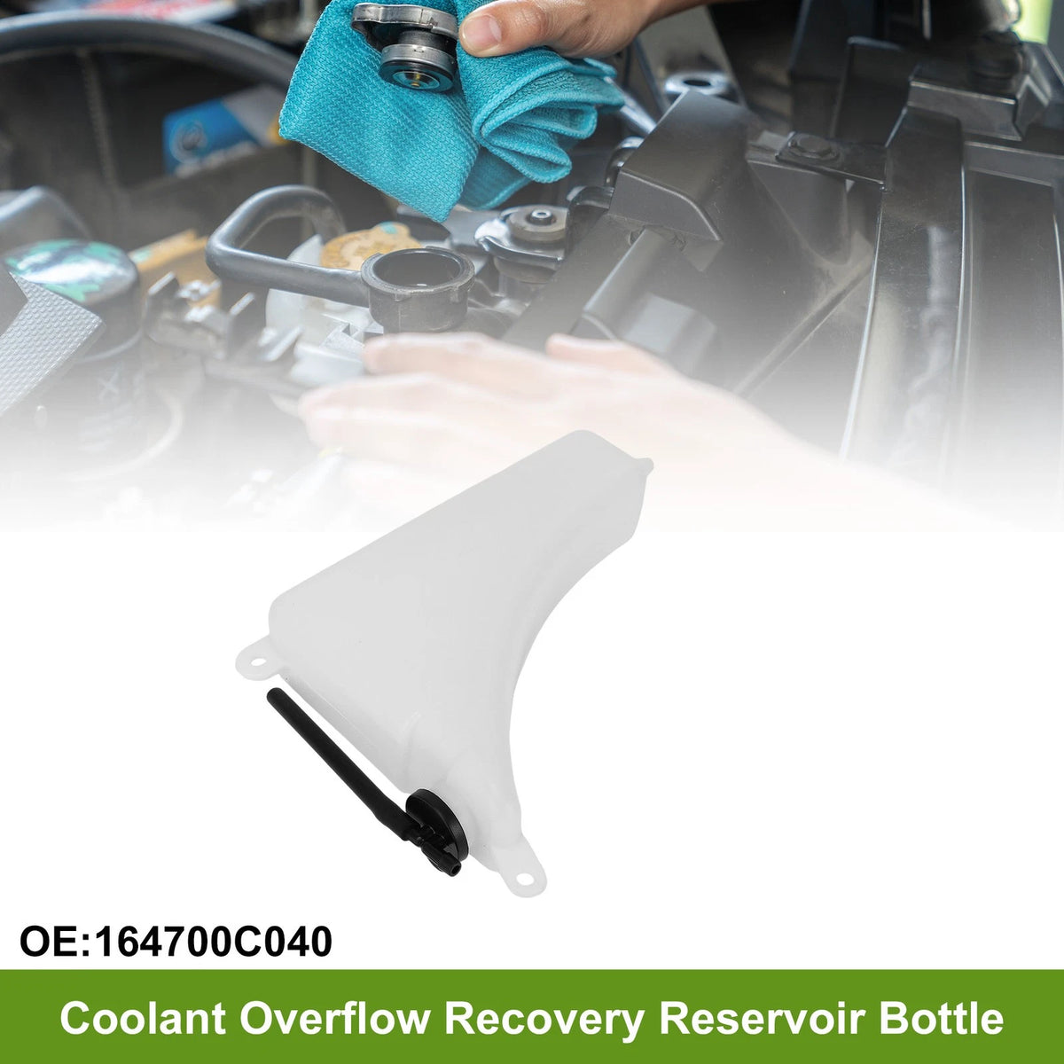 Coolant Expansion Overflow Tank w/ Cap for Toyota Hilux (2004-2017)