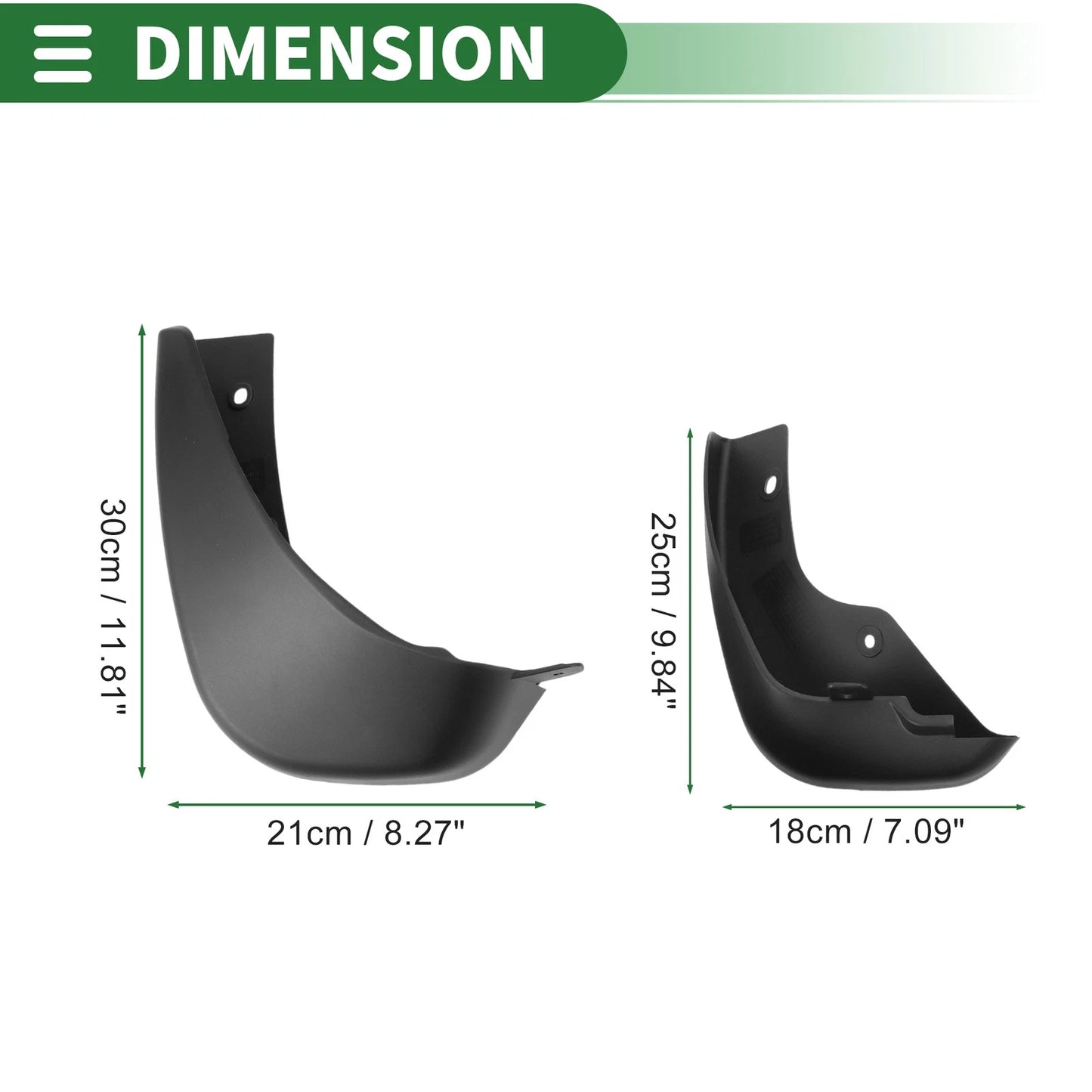 Mud Flaps Splash Guards 1 Set for Nissan JUKE (2011-2015)