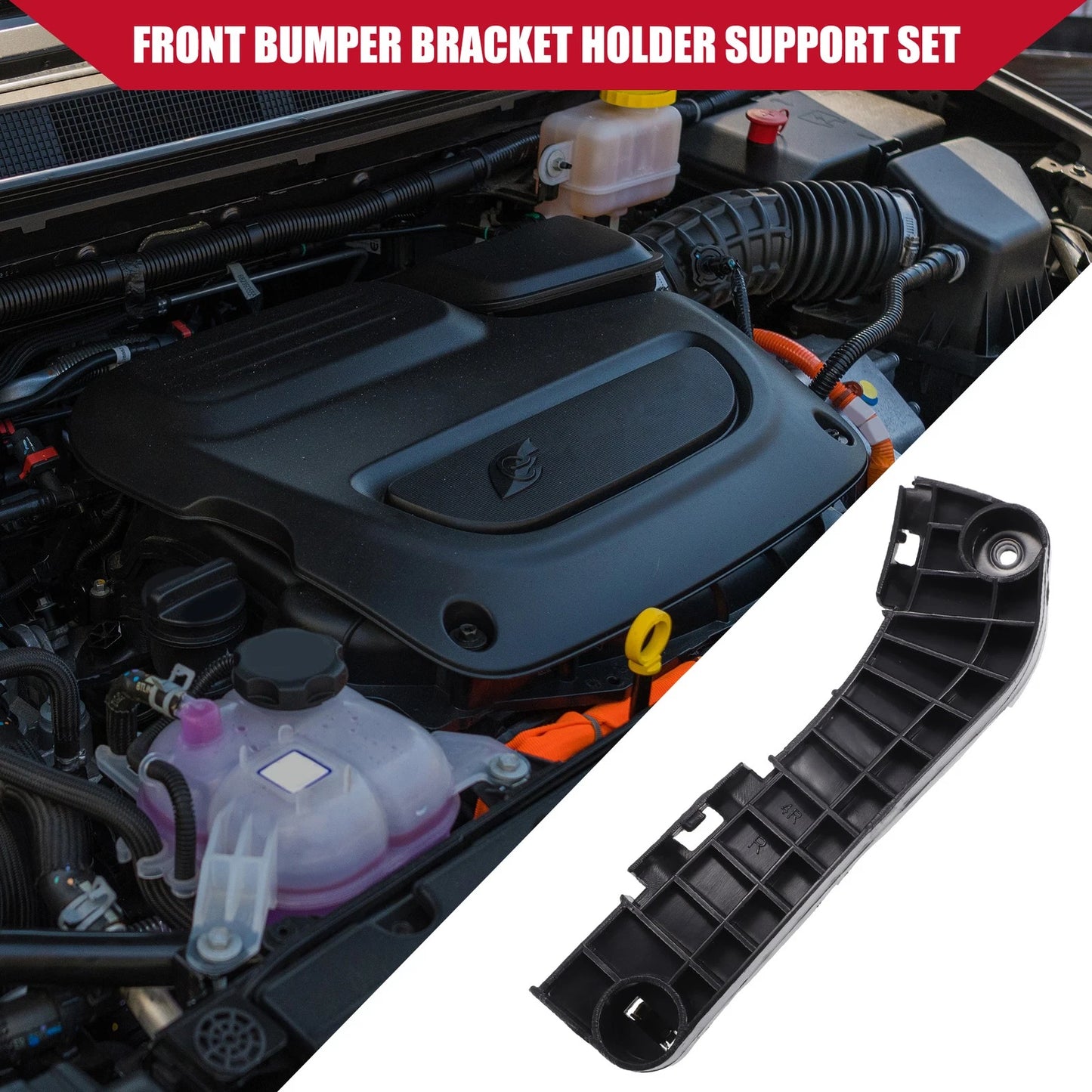 Front Right Bumper Bracket for Toyota Camry 2007-2011 Black