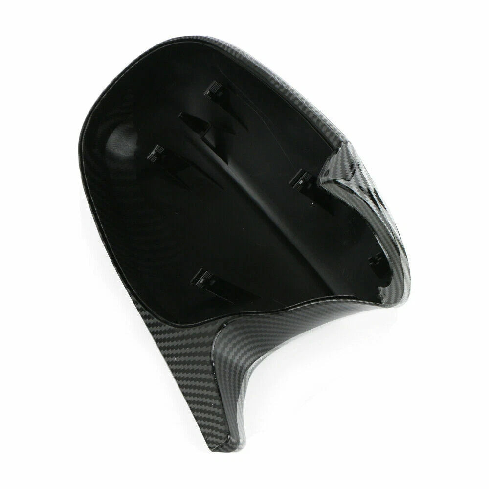 2 x M3 Style Carbon Side Mirror Cover Caps for BMW E90 E92 E93 (2005–2013)