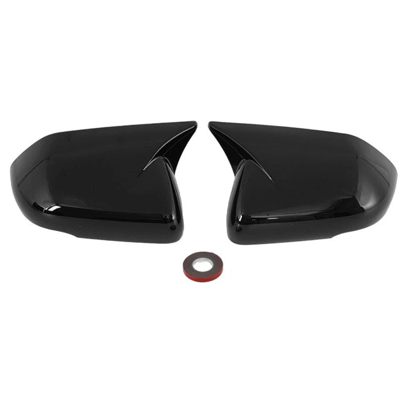 Glossy Black Rearview Wing Mirror Cover Caps for Ford Explorer (2020-2024)
