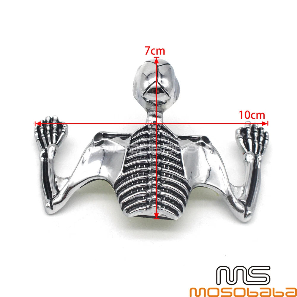 7" Headlight Visor Skull Ornament Trim for Harley Motorcycle