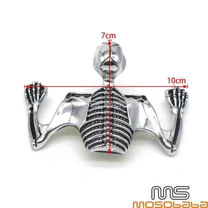 7" Headlight Visor Skull Ornament Trim for Harley Motorcycle