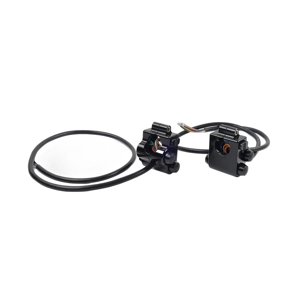 1" CNC Handlebar Switch Controls Housing for Harley Universal Motor Black
