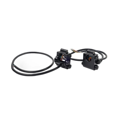 1" CNC Handlebar Switch Controls Housing for Harley Universal Motor Black