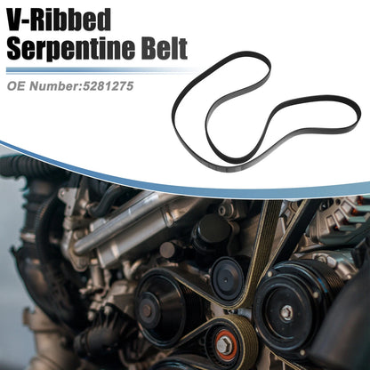 V-Ribbed Serpentine Drive Belt for Ford F-250 Super Duty 2002-2010 6.8L, 5.4L