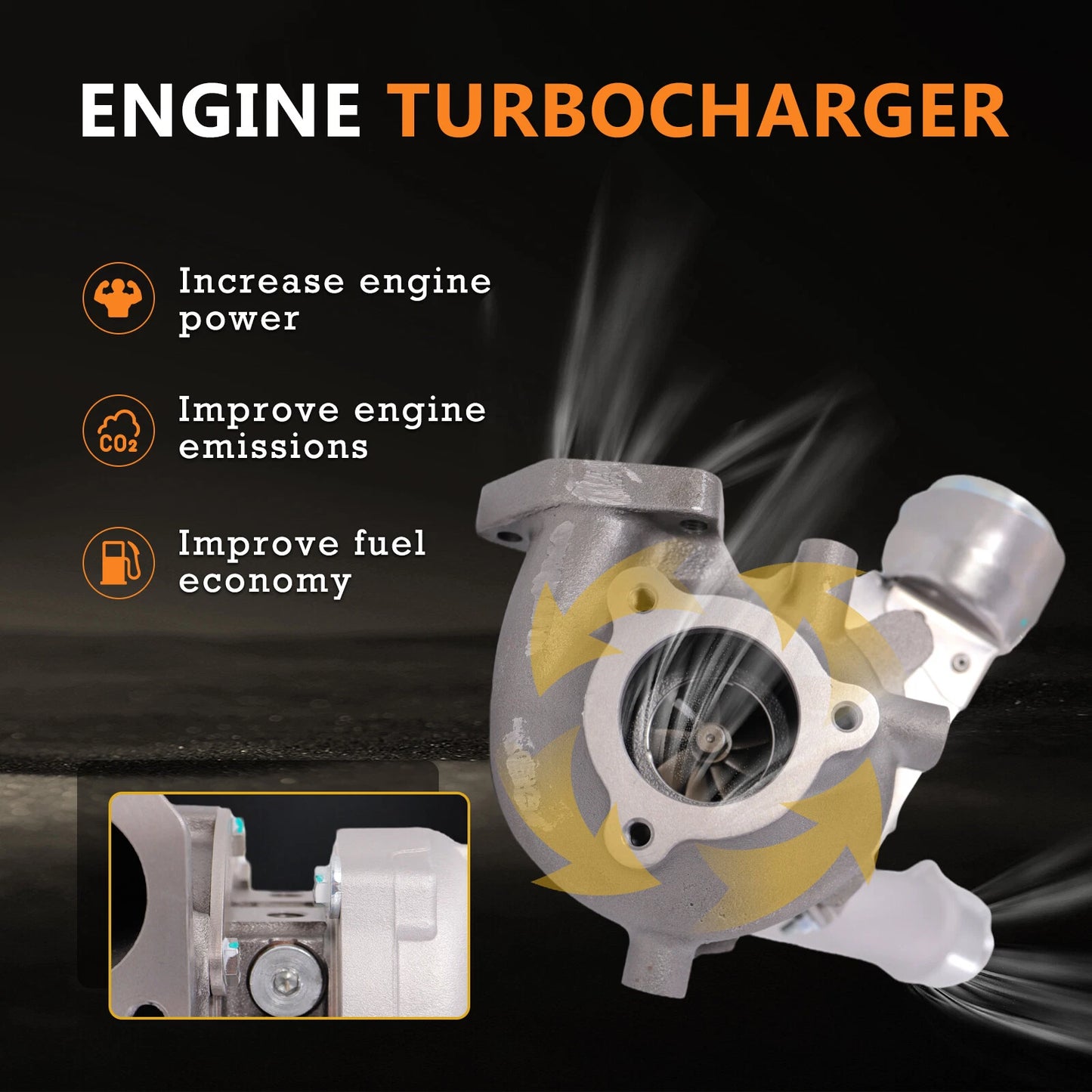 Turbo Charger for Hyundai iMax iLoad 2.5 CRDI 125 Kw (2010-2019)